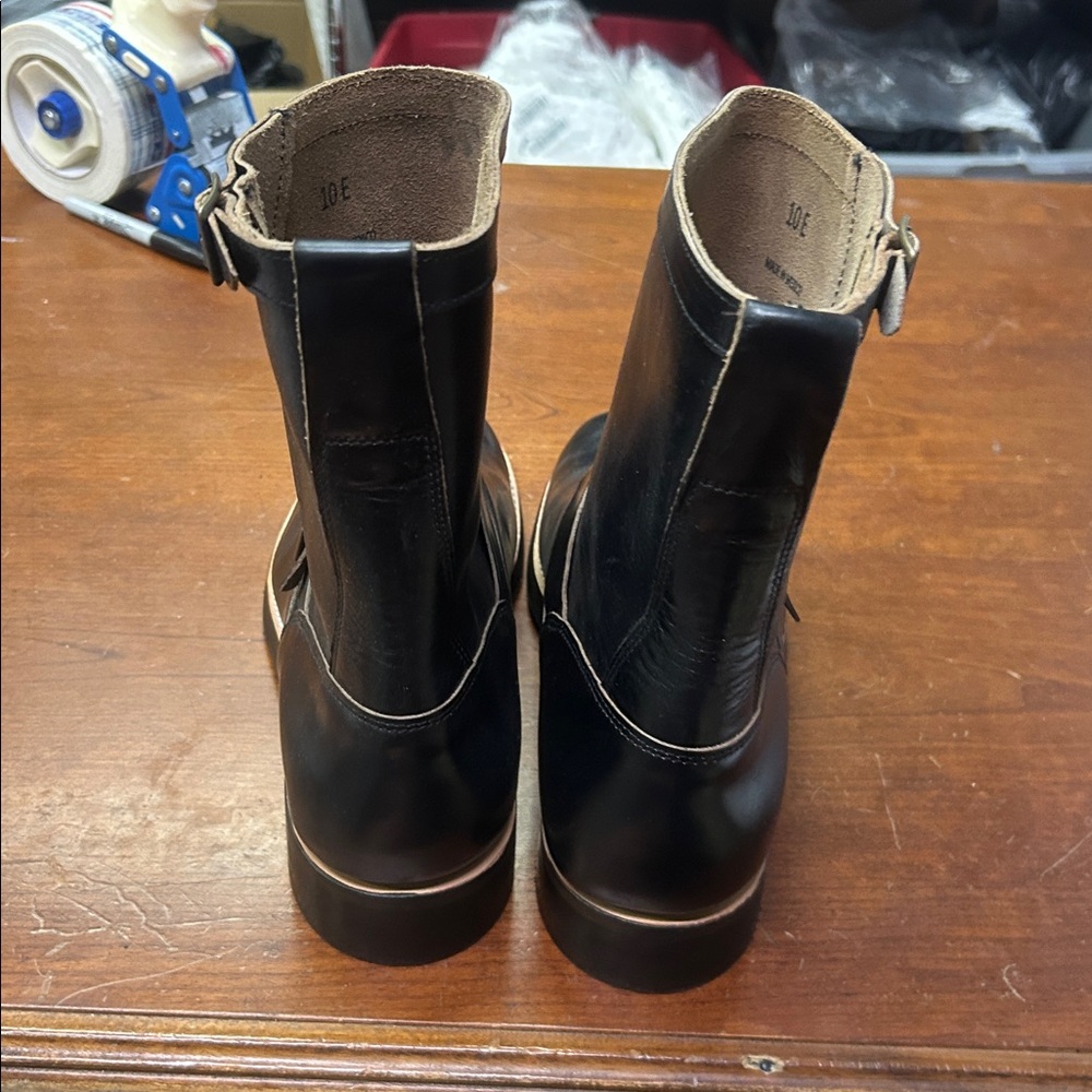 J Crew Hambleton engineer boots in leather CA400 - Picture 4 of 5